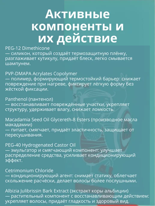 MARKELL Cпрей для волос Life Styling Термозащита, белый, фото 3