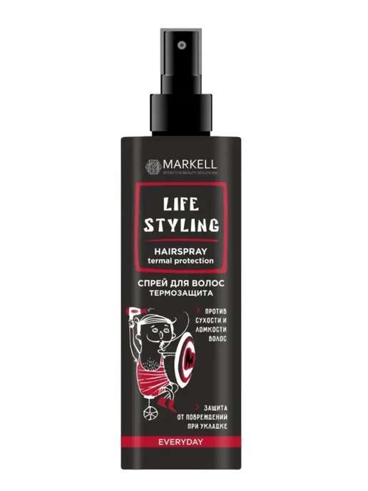 MARKELL Cпрей для волос Life Styling Термозащита, белый, фото 7