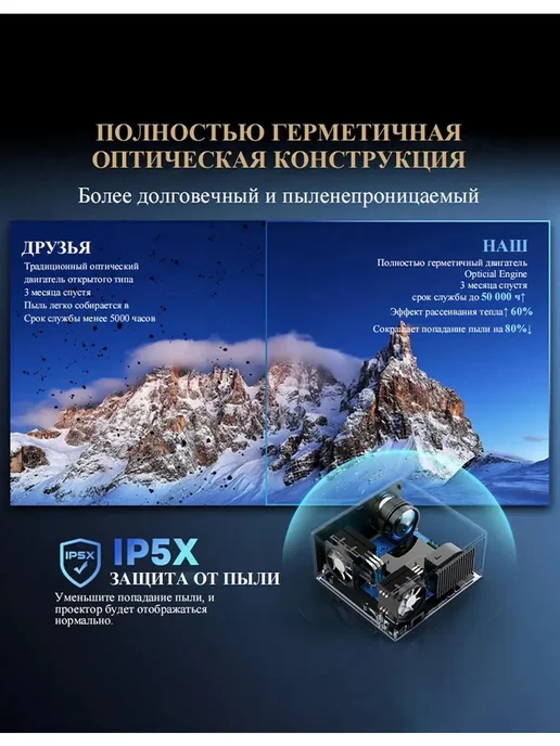 【 2026】1920P 4K 17000 люмен 700ANSI проектор с автофокусом, черный, фото 2