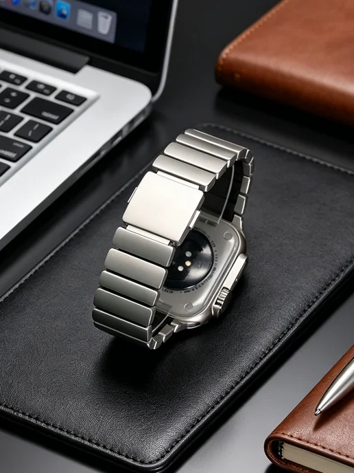 Титановый ремешок для Apple Watch Ultra 4 49 мм 44 45 46 мм, титан, фото 3