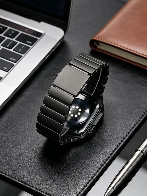 Титановый ремешок для Apple Watch Ultra 4 49 мм 44 45 46 мм, титан, фото 3