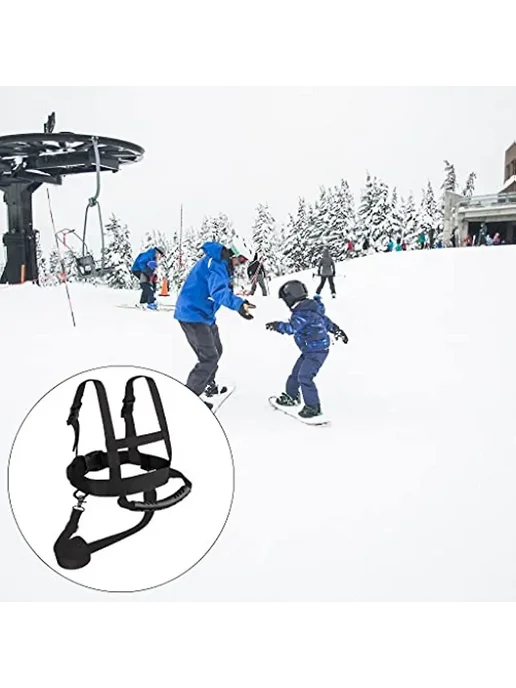 Детский лыжный харNESS с шлейфом Пол мужской Цв. Оранжевый, синий, фото 2