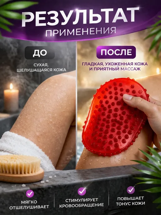 Yulya beauty Массажёр для тела «чудо-варежка», синий, фото 2