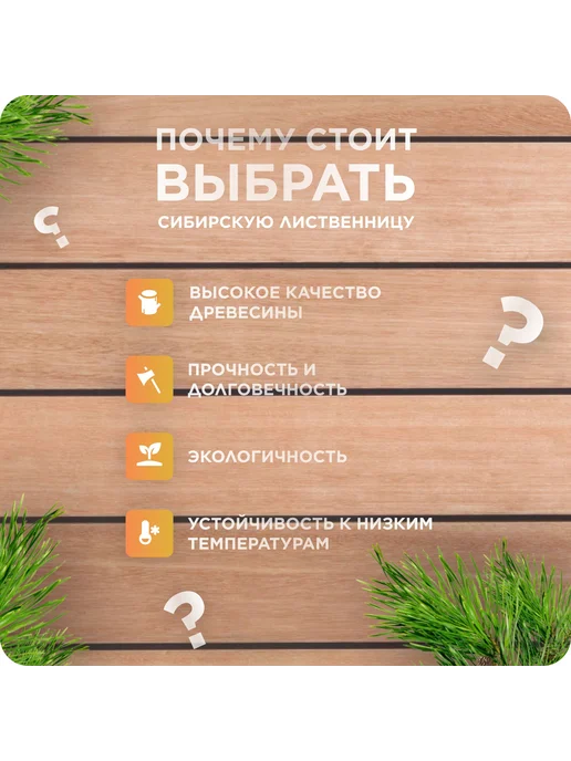 Юный Лес Планкен из лиственницы сорт Экстра 20х120х1500 мм - 3 шт, 120x1500 мм, 1 шт, фото 2