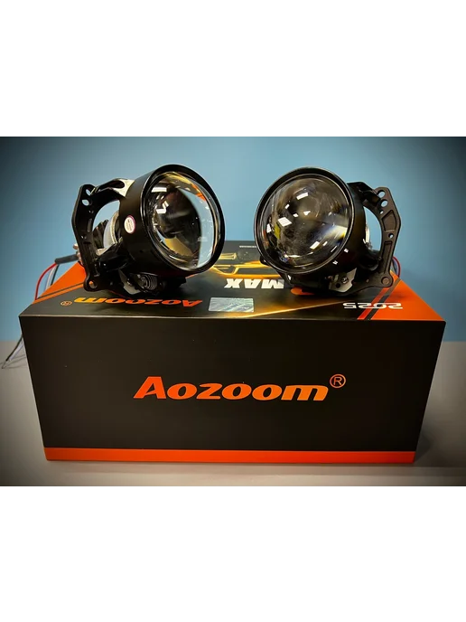 AoZoom Би лед линзы 2.5 дюйма для Nissan Pathfinder R51 2004-2014, 2 шт, фото 5