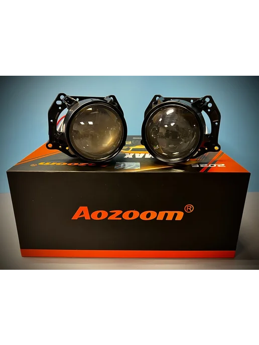 AoZoom Би лед линзы 2.5 дюйма для Nissan Pathfinder R51 2004-2014, 2 шт, фото 6