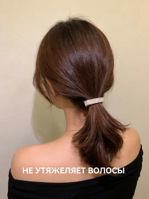 Заколка-автомат для волос, желтый, фото 5