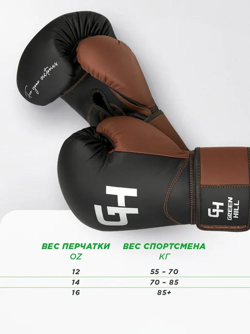 GREEN HILL Боксерские перчатки Force SPARRING, зеленый, фото 7
