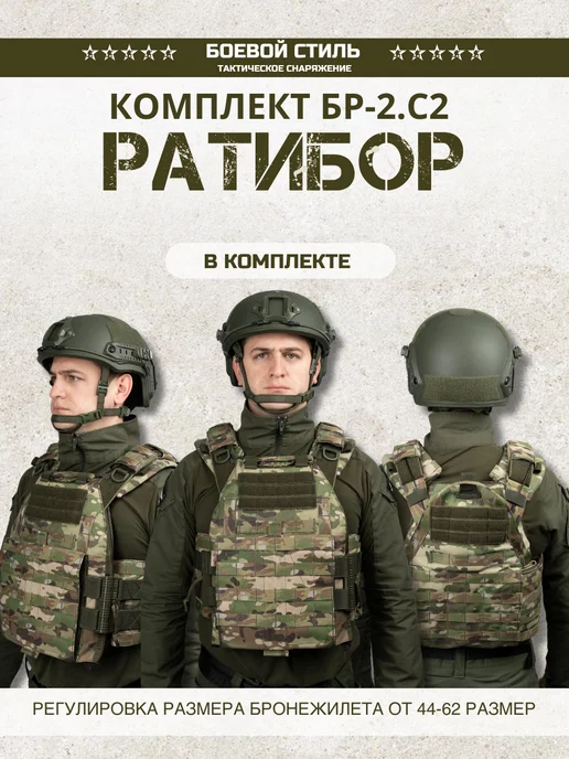 Боевой стиль Комплект боевой Ратибор Бр2, С2 Бронежилета Невский 2.0, вариант, фото 3