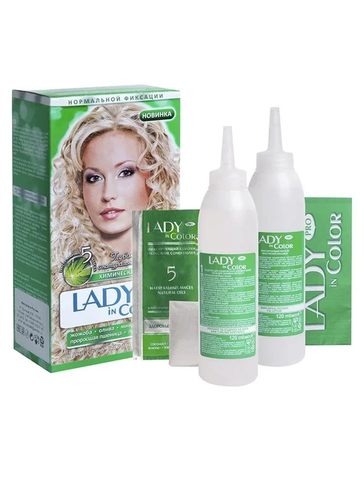 LADY IN COLOR PRO Химическая завивка Нормальной фиксации, на…, 510 мл, 2 шт