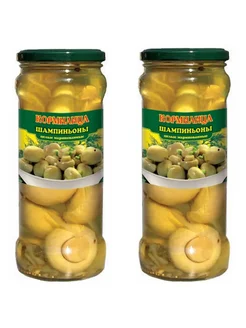 КОРМИЛИЦА Шампиньоны маринованные 580мл, 2 банки