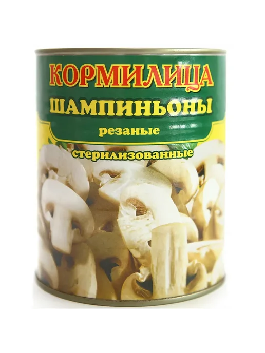 КОРМИЛИЦА Шампиньоны резанные 850 мл, 850 мл