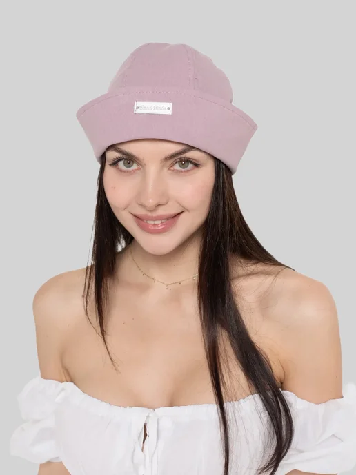 G&N Панама морячка летняя джинсовая, розовый