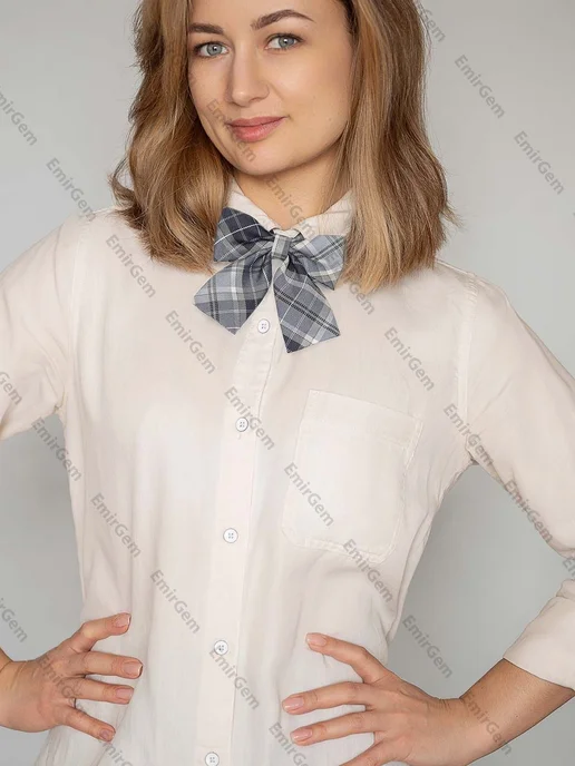 Галстук и бабочка школьные, полиэстер, вариант, фото 4
