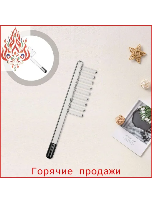 Стеклянная расческа для фототерапии, укрепление волос, вариант, фото 4