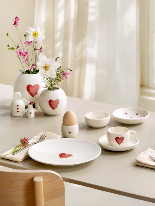 Villeroy & Boch Подставка для яйца, 4,4 см, Посылаю любовь, With Love, белый, фото 4