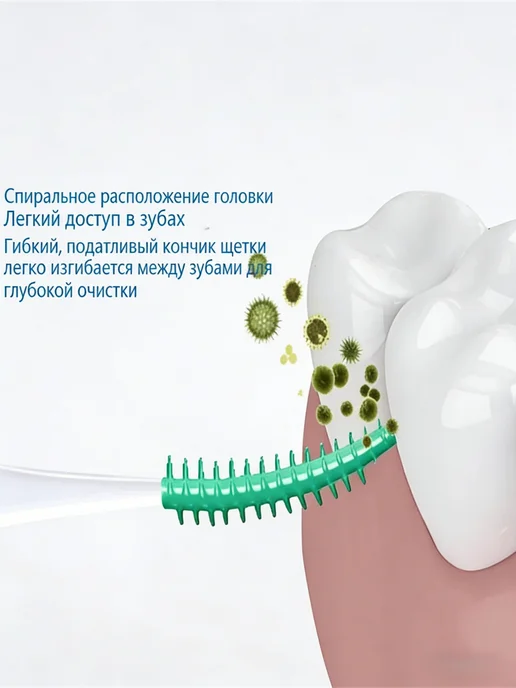 Ершики межзубные 0.4 мм для брекетов, 200 шт, 200 шт, фото 4