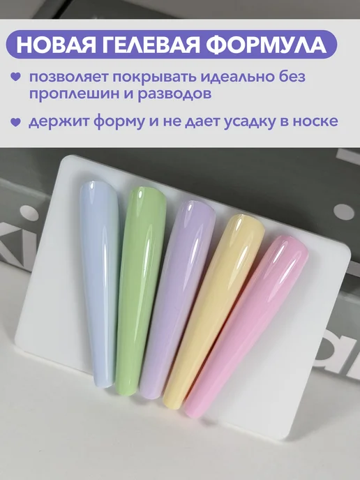 kirka nail Набор гель-лаков для ногтей, голубой, фото 2