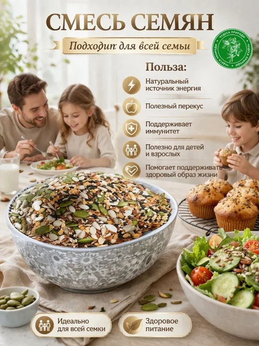 M&S_BREND Смесь семян для салатов 0.5кг, 500 г, фото 4