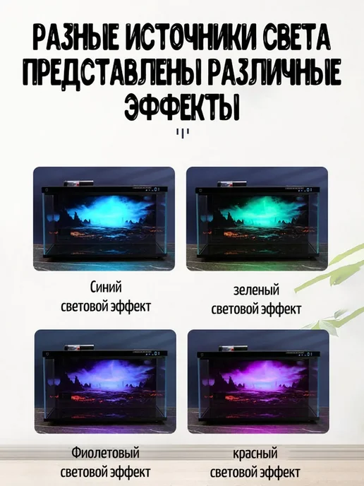Фон для аквариума Xiaomi зеленый, синий, синий, фото 2