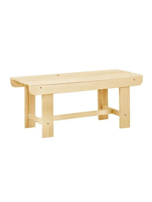 Добропаровъ Деревянная лавка 36х23х17 см для сада из липы, 100x40x43.5 см