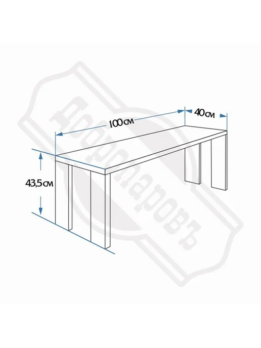 Добропаровъ Деревянная лавка 36х23х17 см для сада из липы, 100x40x43.5 см, фото 2
