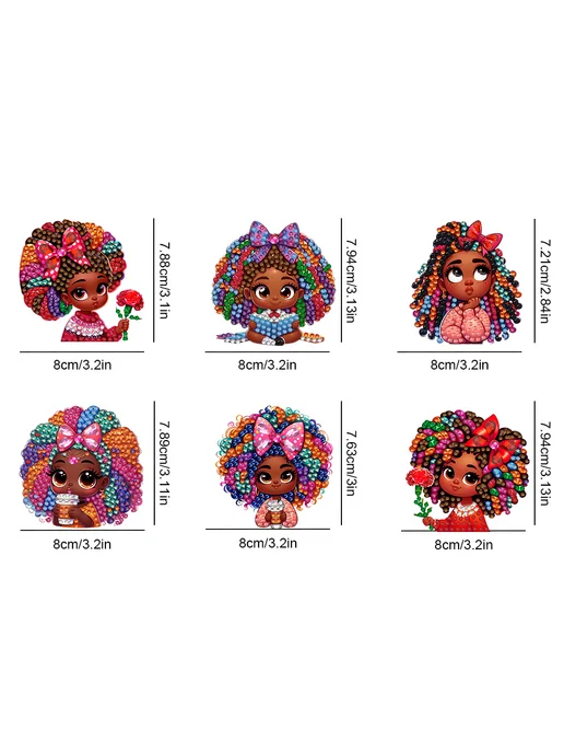 Набор магнитов для холодильника и Diamond Art 6 шт, 6 шт, фото 4