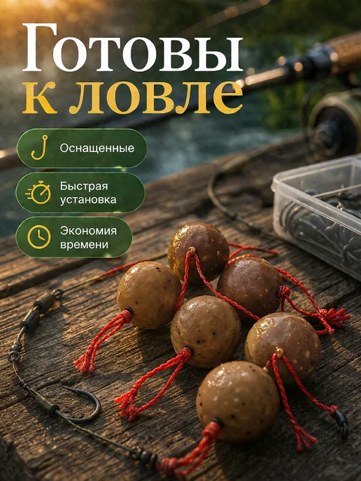 Family Joys Home Бойлы оснащенные плавающие Халва 8-10 мм, 2 шт, 2 шт, фото 3