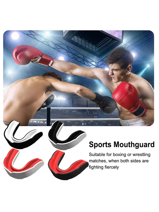 4 шт. капа для MMA, единоборств, черная белая красная, 4 шт, фото 4