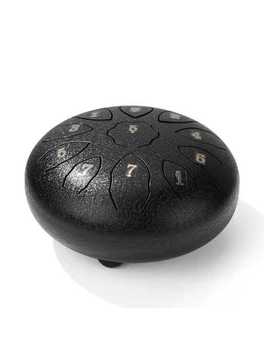Steel Tongue Drum 11 тонов Hand Pan Black для музыки, черный, фото 8