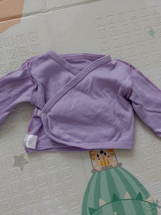 Noellebaby Распашонка для новорожденных на кнопках, белый, фото 2