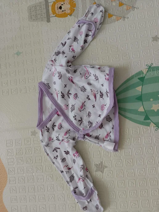 Noellebaby Распашонка для новорожденных на кнопках, белый, фото 3