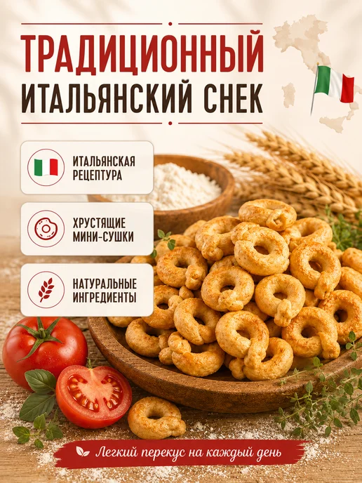 KDV Тараллини Нина Фарина Томат и ароматные травы 180 гр, 180 г, фото 2