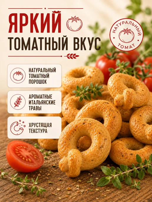 KDV Тараллини Нина Фарина Томат и ароматные травы 180 гр, 180 г, фото 3