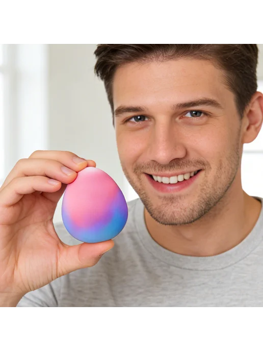 Антистресс Egg игрушка, мягкая сжимаемая, вариант, фото 5