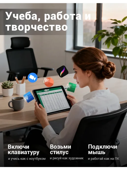 Планшет андроид с клавиатурой 12 ГБ 512 ГБ, 12 ГБ, 512 ГБ, фото 7