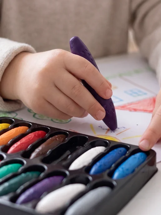Kids Zone Восковые мелки кукуруза набор 24 цвета, вариант, фото 4