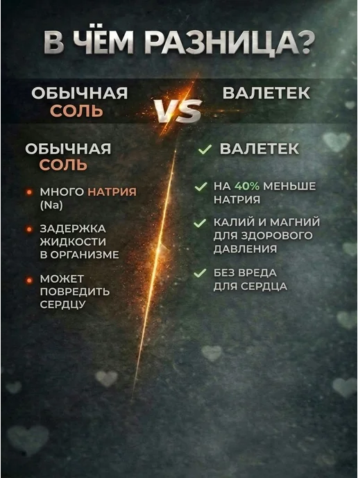 Валетек Соль с пониженным содержанием натрия пищевая йод, вариант, фото 2