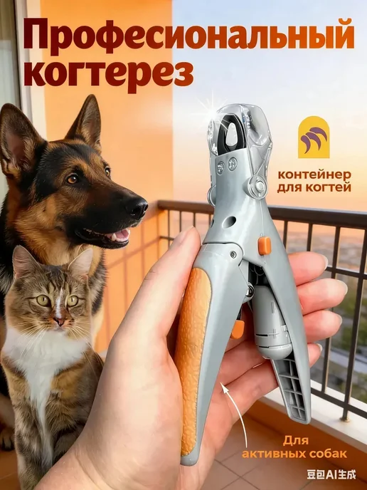 Rurri Когтерезка для животных, кошек и собак большая, серый, фото 2