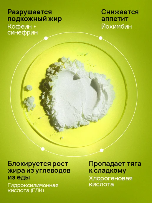 Y&B Жиросжигатель для похудения женщинам 60 капсул детокс, вариант, фото 4