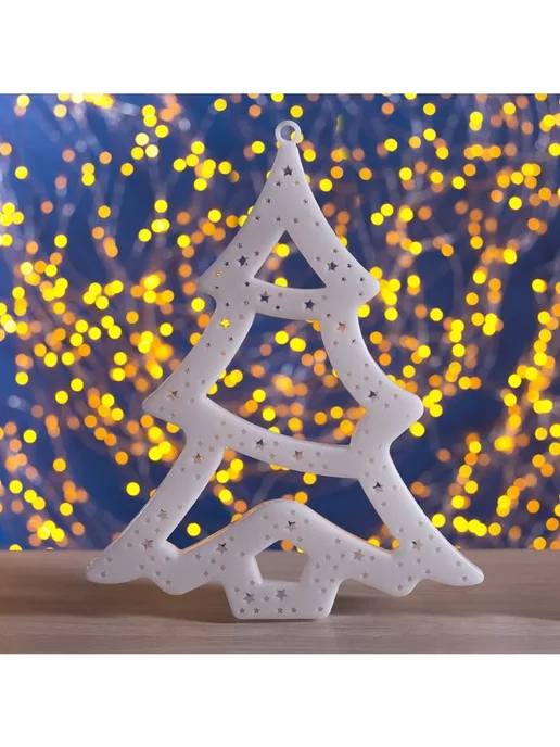 Luazon Lighting Светодиодная фигура «Ёлка» 25 × 32 см, пластик, 220 В, свече, 25x32 см, фото 2