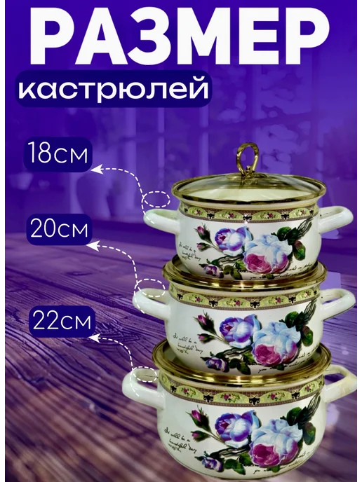 Кастрюля и чайник 5в1 набор, белый, фото 4