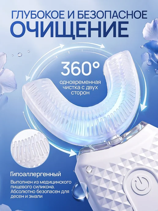 RKM.COZY Электрическая зубная щетка-каппа, отбеливающая, вариант, фото 3