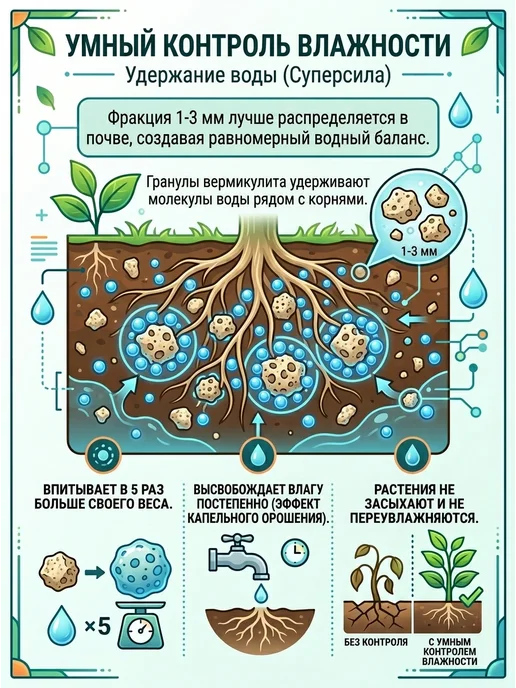 Вермикулит 5л 1-3мм для растений цветов разрыхлитель почвы, 15 л, фото 7