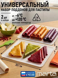 Поддон для пастилы набор 2 шт 30.4*28.7 см