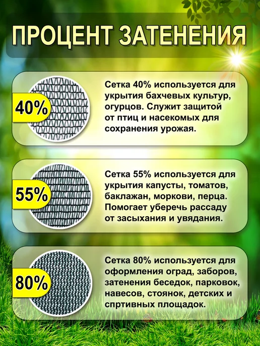 Сетка затеняющая 4х10 м 55% садовая, для теплицы, 4x10 м, фото 4