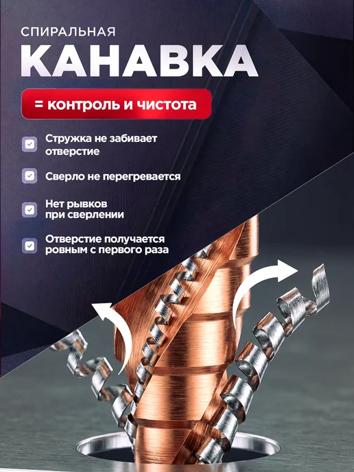 Prime Steel Ступенчатое сверло кобальтовое высокопрочное, вариант, фото 4