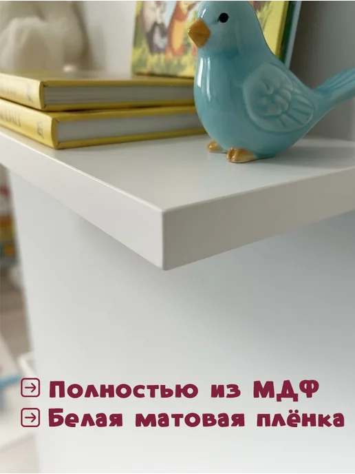 МК Перспектива Полка облако настенная навесная, белый, фото 2