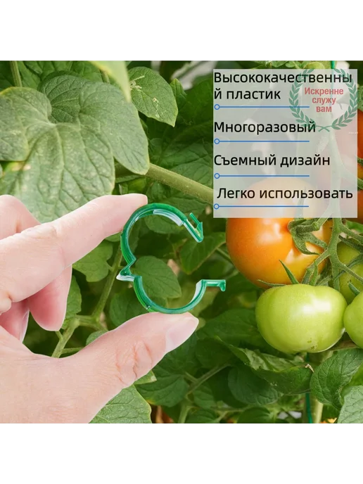 Подвязка для растений, 100 шт, 100 шт, фото 5