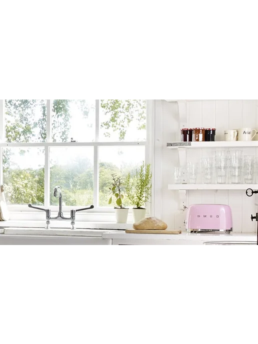 Тостер Smeg TSF02PKEU, розовый, фото 5